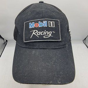 Mobil 1 Racing Advance Auto Parts Black Hat Cap Adults Casual Outdoors